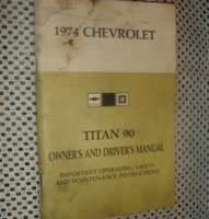 1974 Chevrolet Titan 90 Truck Owner's Manual