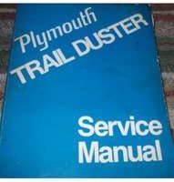 1974 Plymouth Trail duster Service Manual