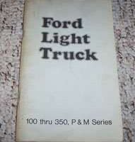 1974 Ford F-100 Truck Owner's Manual