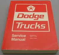 1974 Dodge Truck Models 100-800 & Power Wagon Service Manual
