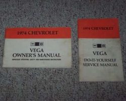 1974 Chevrolet Vega Owner's Manual Set
