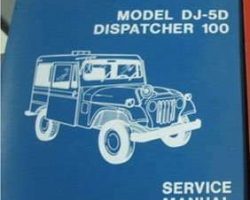 1975 Jeep Dispatcher 100 DJ-5D Service Manual