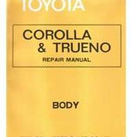 1976 Toyota Corolla Body Service Repair Manual