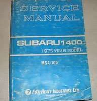 1975 Subaru 1400 Service Manual
