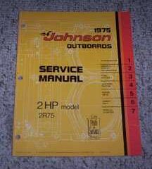 1975 Johnson 2 HP Outboard Motor Service Manual