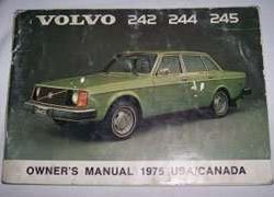 1975 Volvo 242, 244 & 245 Owner's Manual