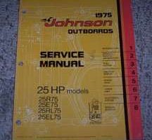 1975 Johnson 25 HP Outboard Motor Service Manual