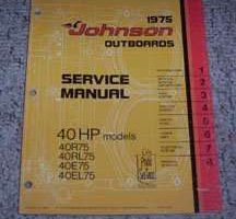 1975 Johnson 40 HP Outboard Motor Service Manual