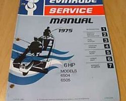 1975 Evinrude 6 HP Models Service Manual