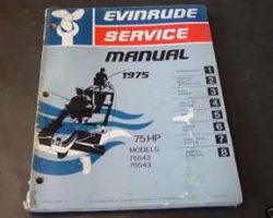 1975 Evinrude 75 HP Models Service Manual