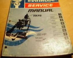 1975 Evinrude 85 HP Models Service Manual