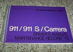1975 Porsche 911, 911S & 911 Carrera Owner's Manual