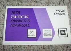 1975 Buick Apollo, Skylark Owner's Manual
