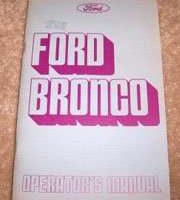 1975 Ford Bronco Owner's Manual
