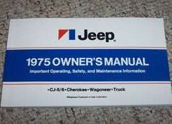 1975 Jeep Truck Owner's Manual