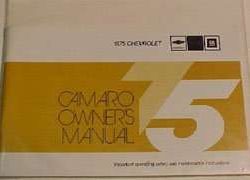 1975 Chevrolet Camaro Owner's Manual