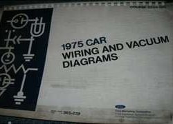 1975 Ford Maverick Large Format Electrical Wiring Diagrams Manual