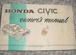 1975 Honda Civic Owner's Manual