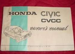 1975 Honda Civic CVCC Owner's Manual