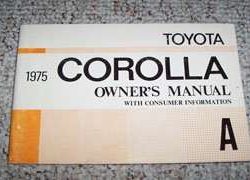 1975 Toyota Corolla Owner's Manual