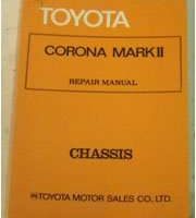 1975 Toyota Corona Mark II Chassis Service Repair Manual