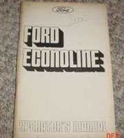 1975 Ford Econoline E-100, E-150, E-250 & E-350 Owner's Manual