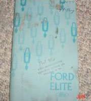 1975 Ford Elite Owner's Manual