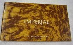 1975 Chrysler Imperial Owner's Manual