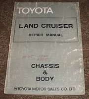 1975 Toyota Land Cruiser Body Chassis Repair Manual
