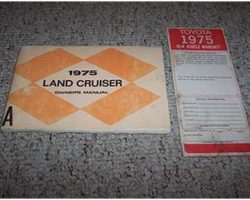 1975 Toyota Land Cruiser Owner's Manual Set