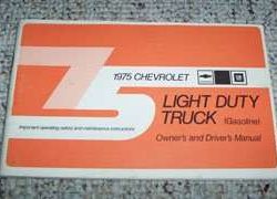 1975 Chevrolet Light Duty Truck Owner's Manual