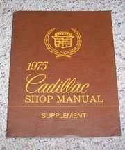 1975 Cadillac Eldorado Shop Service Manual Supplement