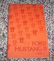 1975 Ford Mustang II Owner's Manual