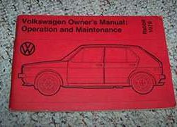 1975 Volkswagen Rabbit Owner's Manual