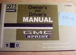 1975 GMC Sprint Owner's Manual