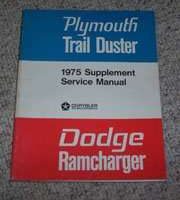 1975 Dodge Ramcharger Service Manual Supplement