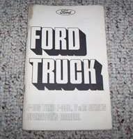 1975 Ford F-100 Truck Owner's Manual