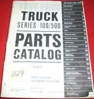 1975 Ford Econoline E-100, E-150, E-250 & E-350 Parts Catalog Text