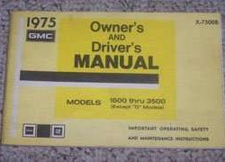 1975 GMC Suburban Owner's Manual