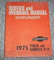 1975 Chevrolet Vega & Monza 2   2 Service Manual Supplement