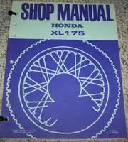 1975 Honda XL175 Motorcycle Shop Service Manual