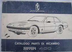 1977 Ferrari 400 Parts Catalog