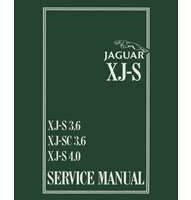 1996 Jaguar XJ-S 3.6L & 4.0L Models Service Repair Manual