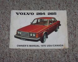 1976 Volvo 264 & 265 Owner's Manual