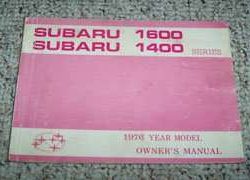 1976 Subaru 1400 & 1600 Owner's Manual