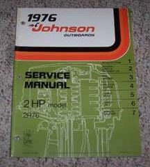 1976 Johnson 2 HP Outboard Motor Service Manual