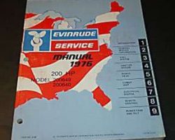1976 Evinrude 200 HP Models Service Manual