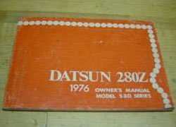1976 Datsun 280z Owner's Manual
