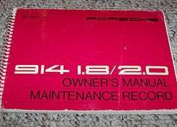 1976 Porsche 914 1.8 & 2.0 Owner's Manual
