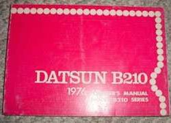 1976 Datsun B210 Owner's Manual